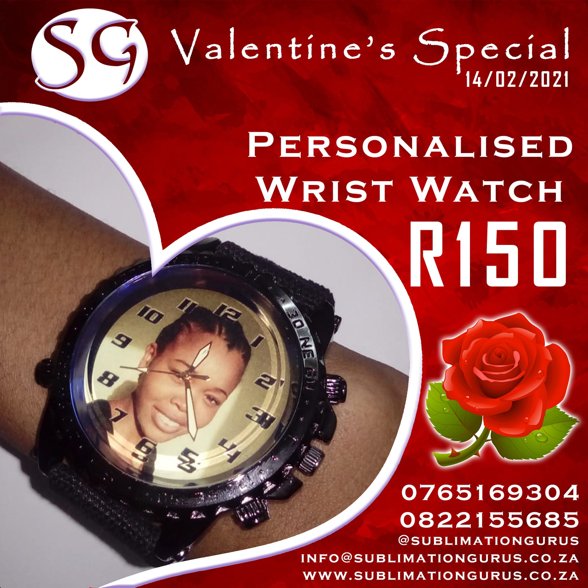 personalized wrist watch